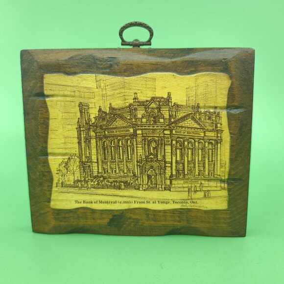 Rare Vintage Toronto Architectural Drawing Art Wall Decor Set of 2 4x6 Signed - Picture 5 of 15